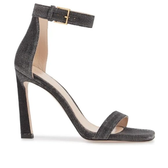 STUART WEITZMAN SQUARE NUDIST Sandal sz 8.5 - Picture 1 of 13